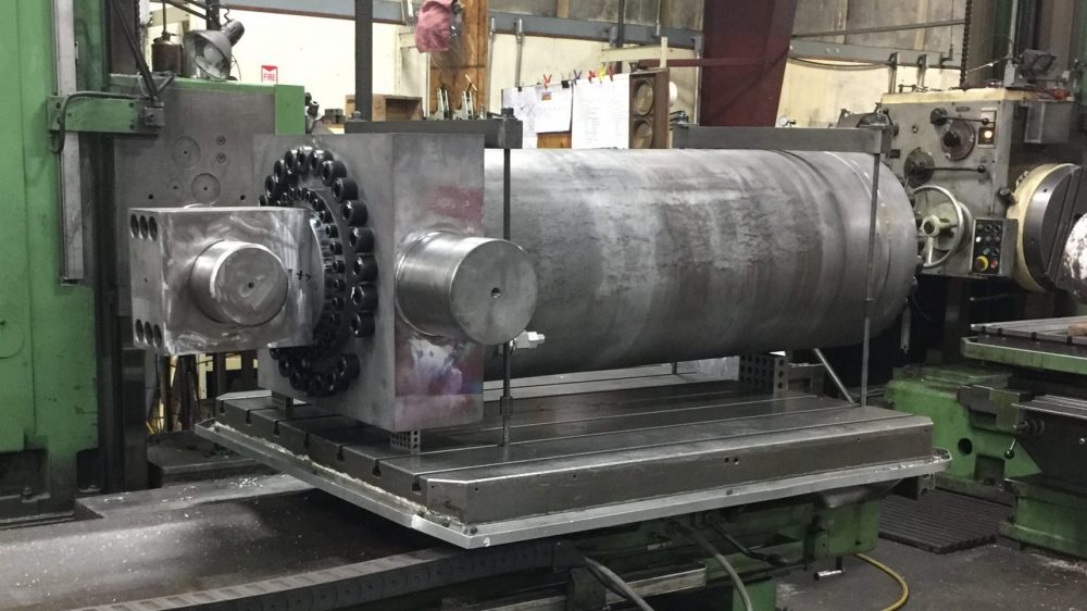 Cylinder in boring mill